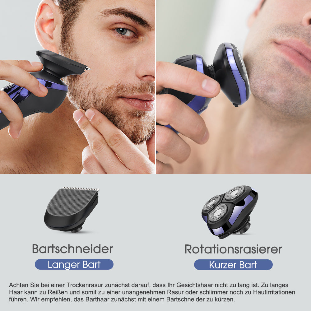 FK8600 Multifunktionales Elektrorasierer-Set Metallic Blau