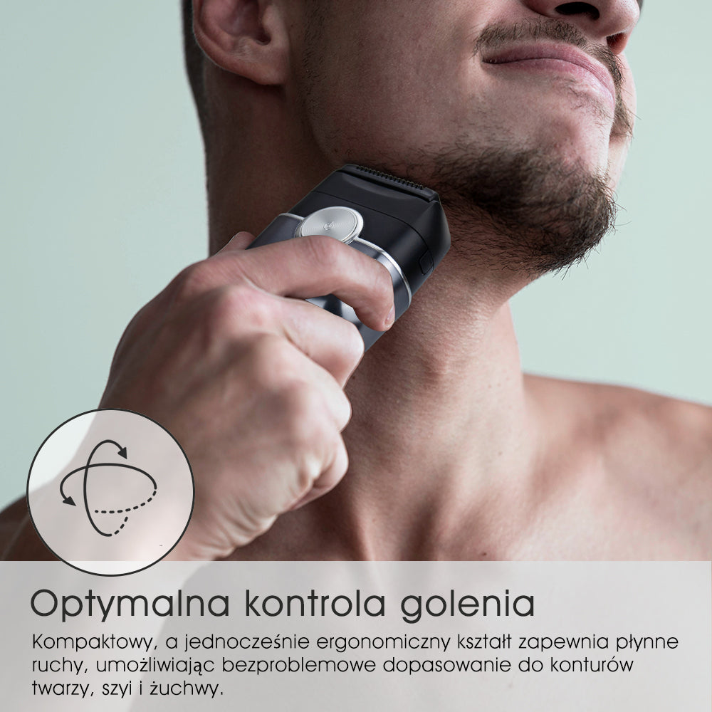 Amurhey FK706 Mini golarka elektryczna dla mężczyzn z etui podróżnym