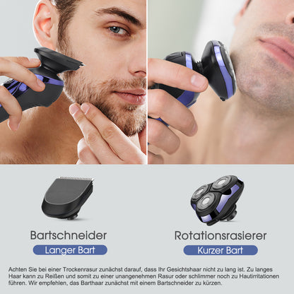 FK8600 Multifunktionales Elektrorasierer-Set Metallic Blau