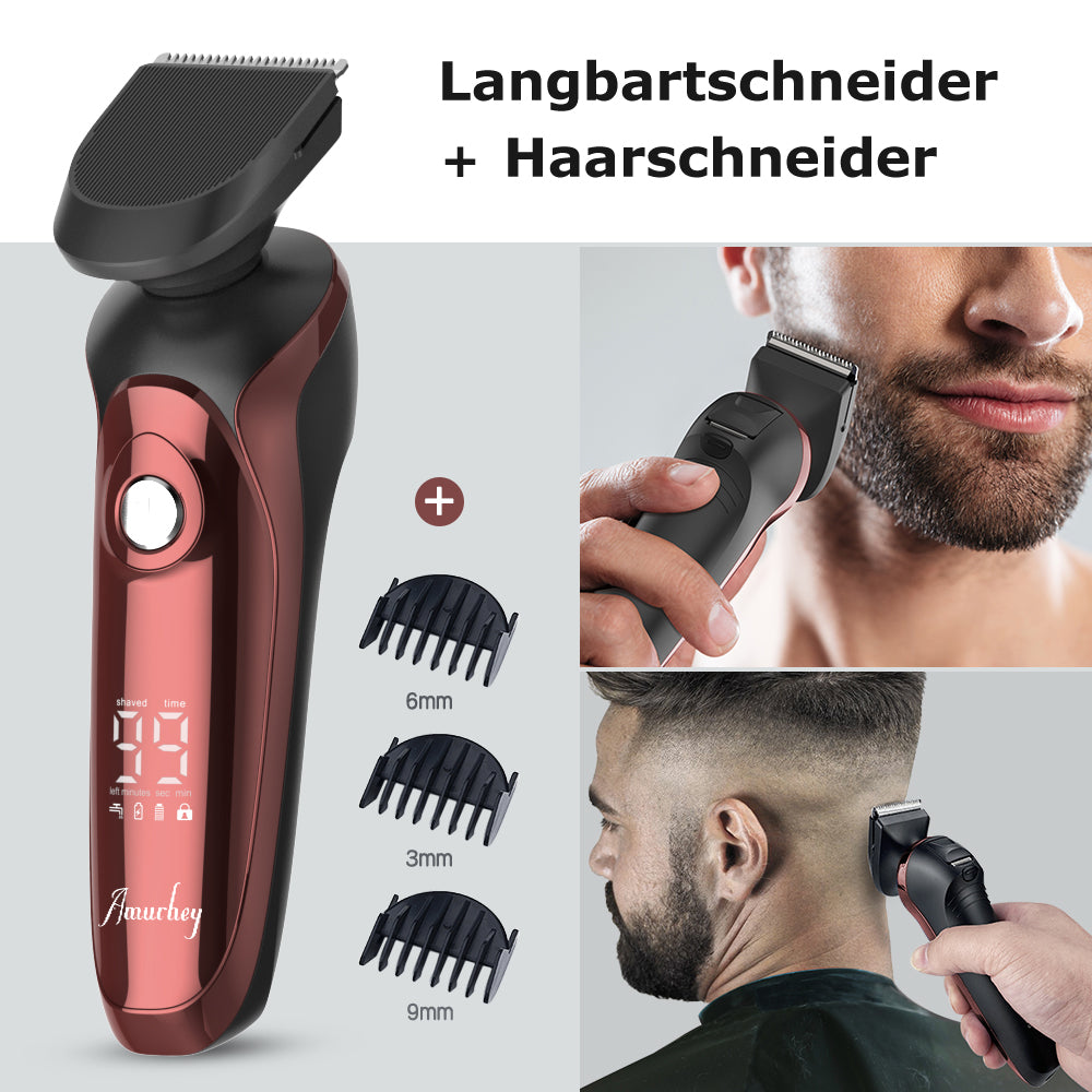 FK8600 Multifunktionales Elektrorasierer-Set Bordeauxrot