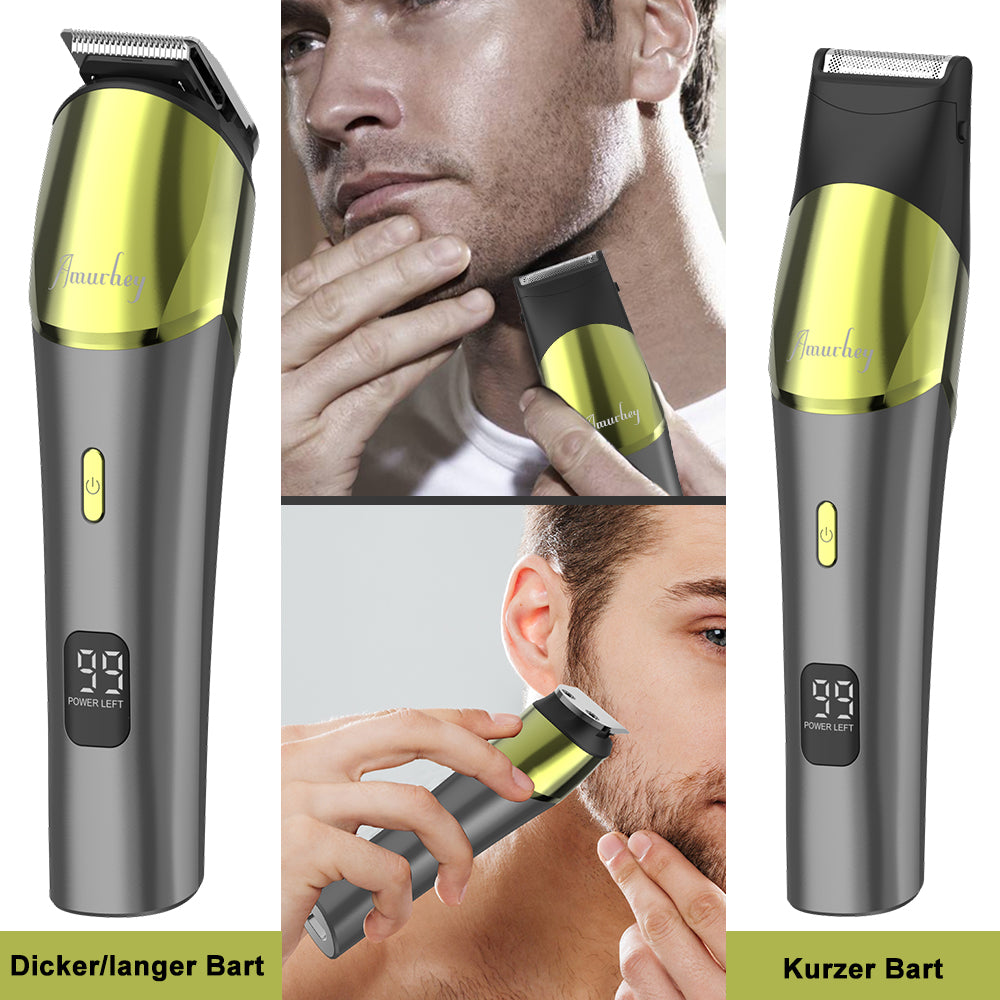 Amurhey FK9001J Multifunktionaler Bartschneider und Haarschneider Ein Kit für alle Verwendungen