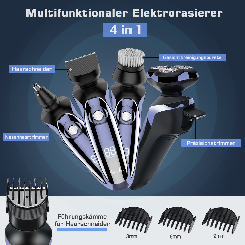 FK8600 Multifunktionales Elektrorasierer-Set Metallic Blau