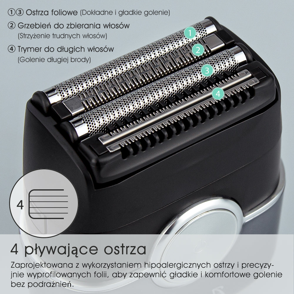 Amurhey FK706 Mini golarka elektryczna dla mężczyzn z etui podróżnym