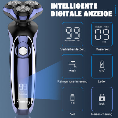 FK8600 Multifunktionales Elektrorasierer-Set Metallic Blau