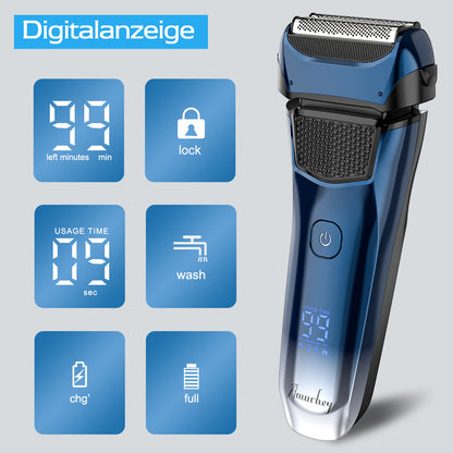 FK609 Folienrasierer für Männer, Farbverlauf blau