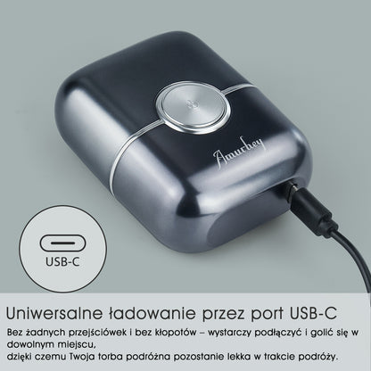 Amurhey FK706 Mini golarka elektryczna dla mężczyzn z etui podróżnym