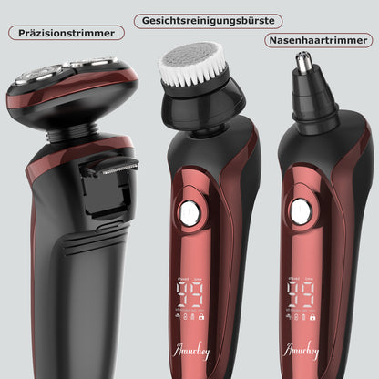 FK8600 Multifunktionales Elektrorasierer-Set Bordeauxrot