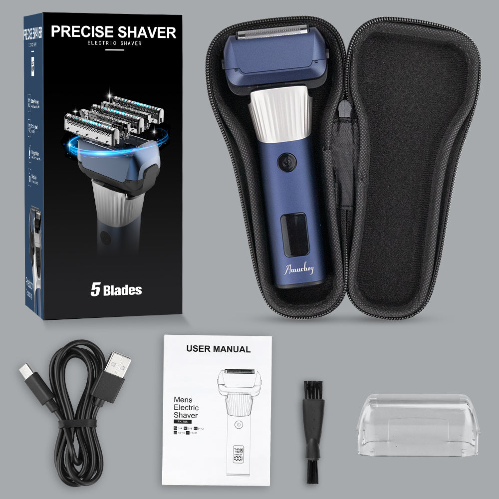 Amurhey FK705 Elektrischer Folienrasierer 5 Klingen Pro