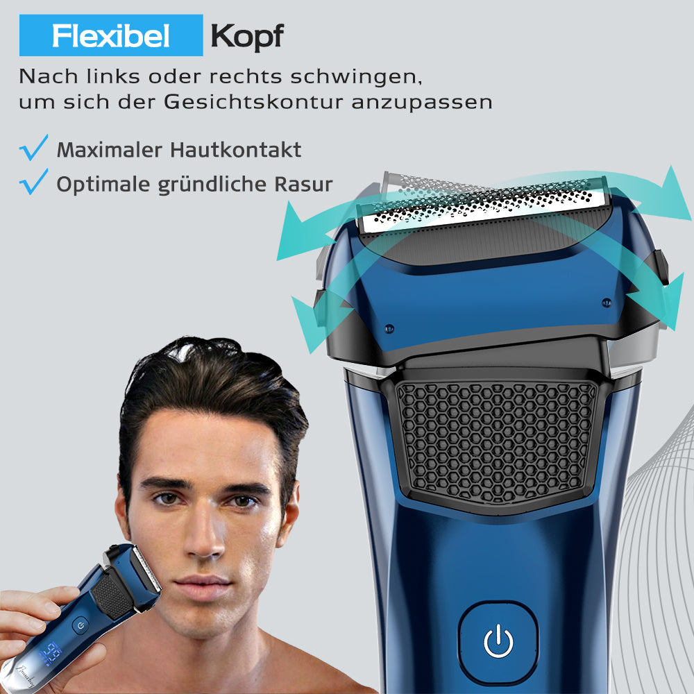 FK609 Folienrasierer für Männer, Farbverlauf blau